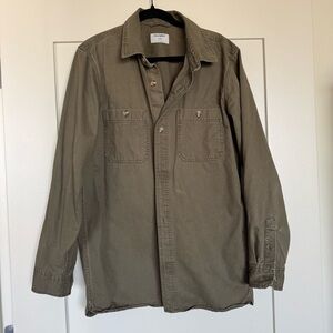 Old Navy Men's Khaki Shirt Jacket